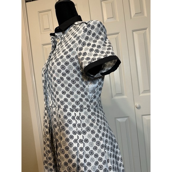 Jason Wu For Target Women's Dress‎ White/Black Button Front Pleated Size XS - Picture 5 of 11
